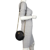 Gucci GG Marmont Round Chain Shoulder Bag