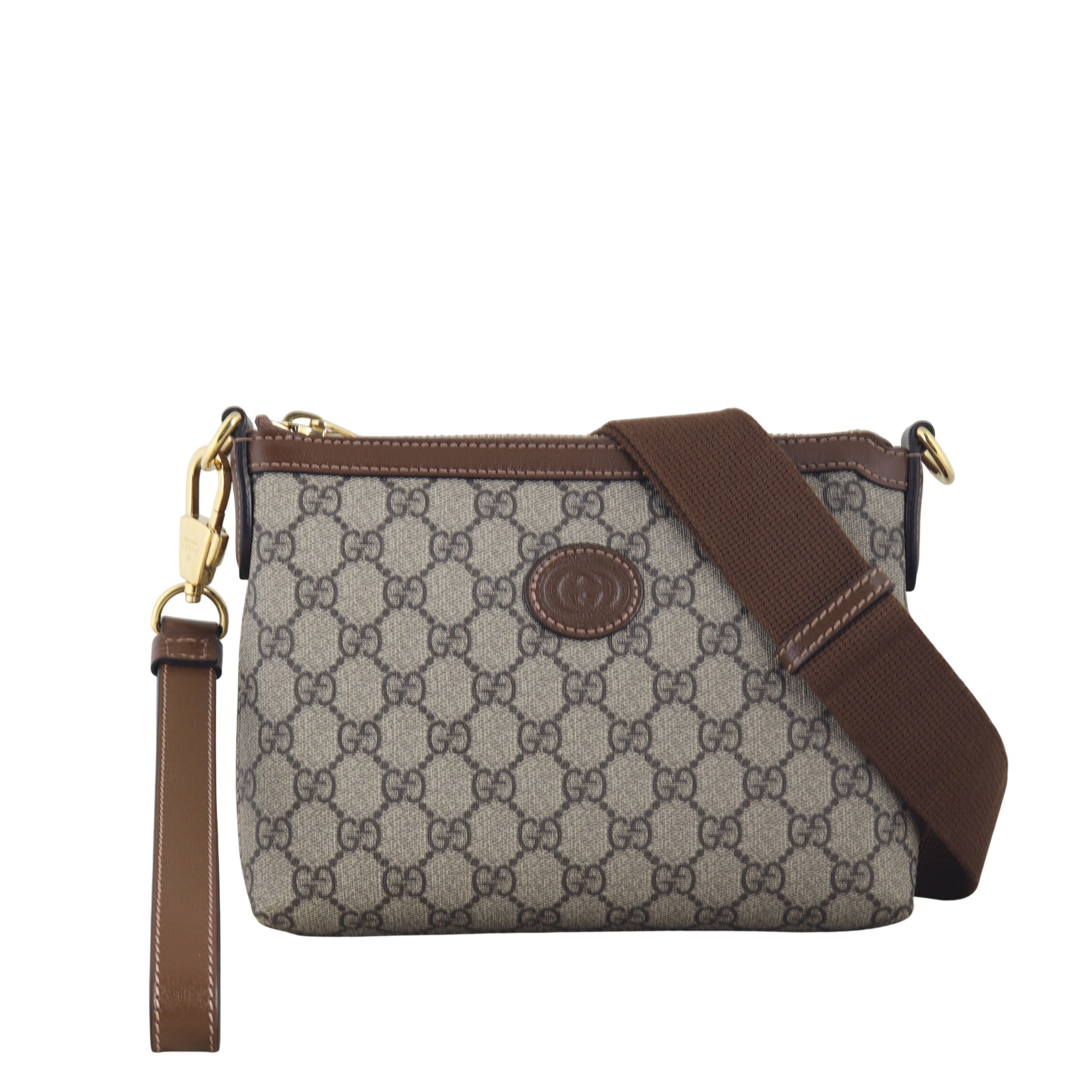 Gucci GG Supreme Interlocking G Messenger Bag