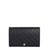 Gucci Guccissima Bow Wallet on Chain