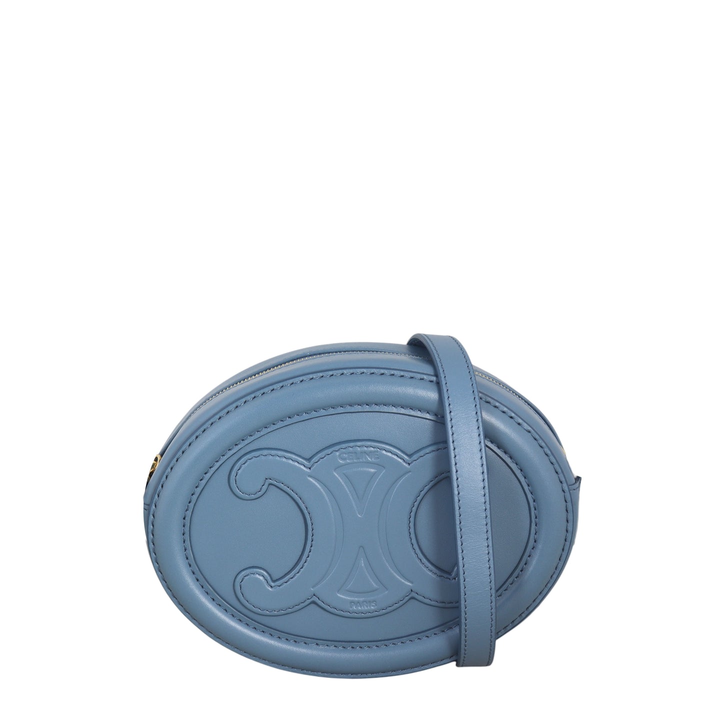 Celine Triomphe Cuir Oval Purse