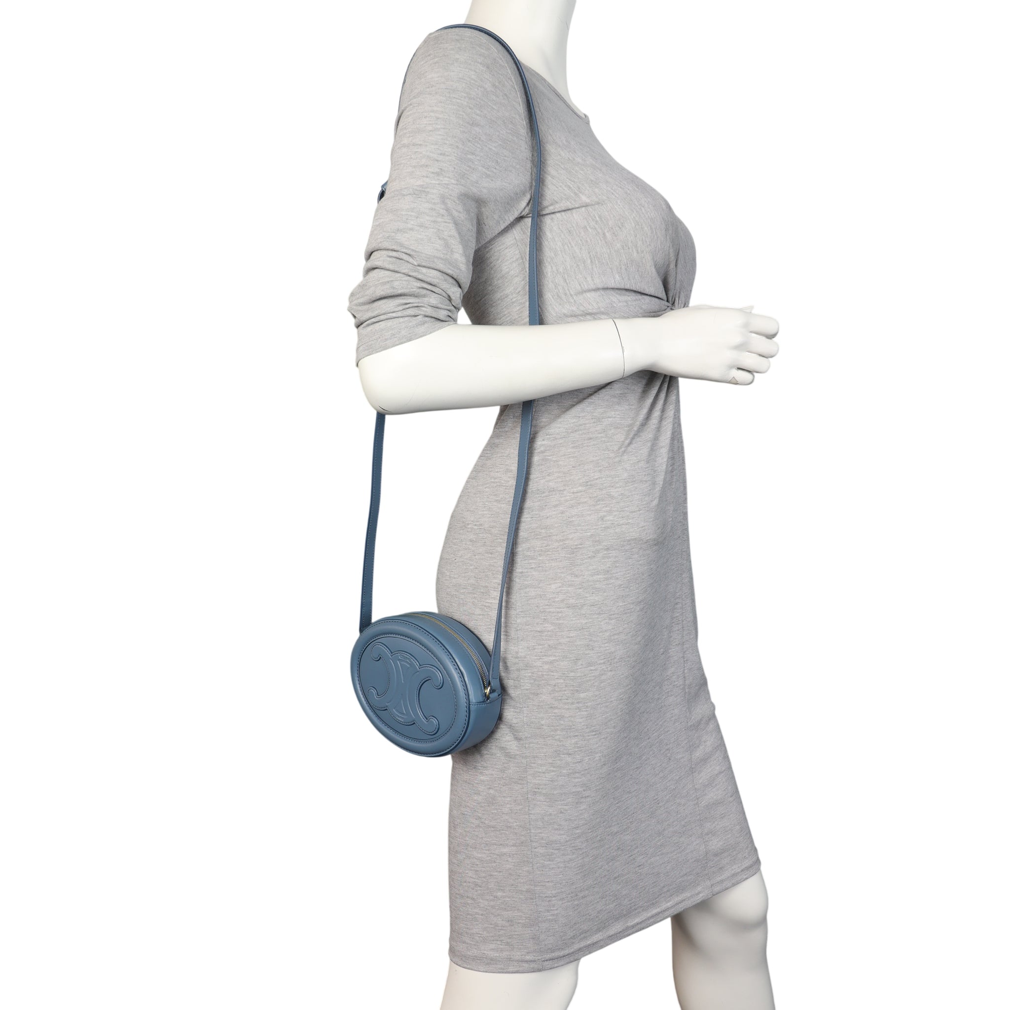 Celine Triomphe Cuir Oval Purse