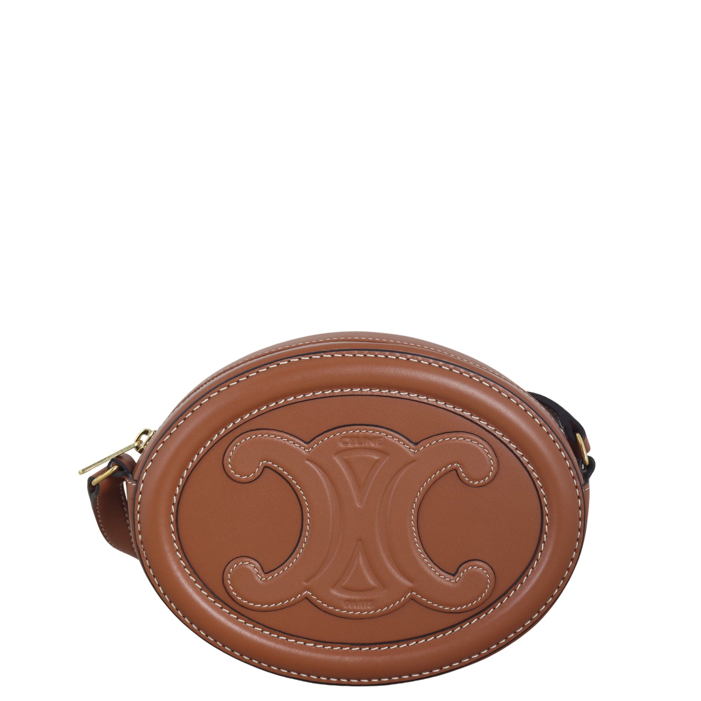 Celine Triomphe Cuir Oval Purse