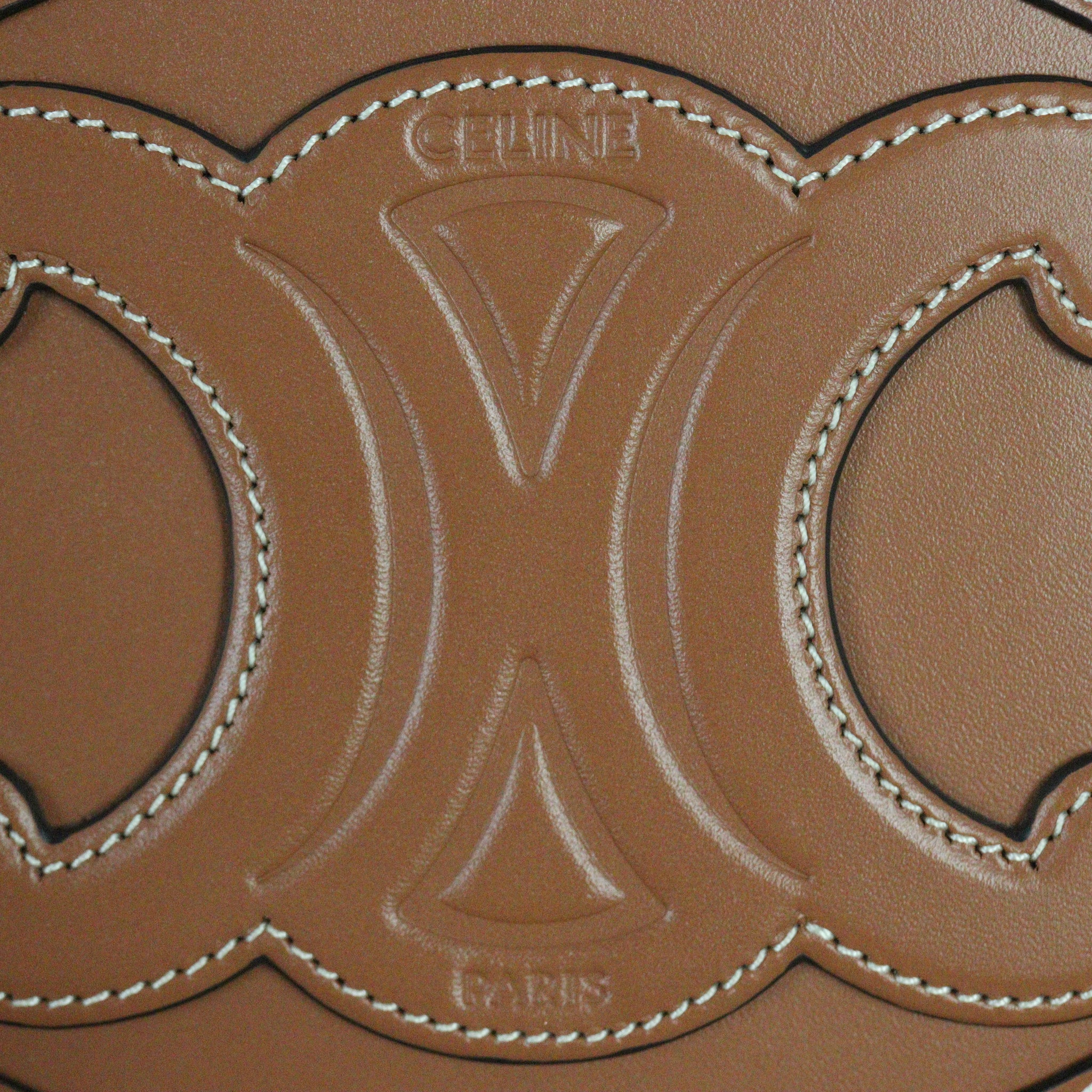 Celine Triomphe Cuir Oval Purse