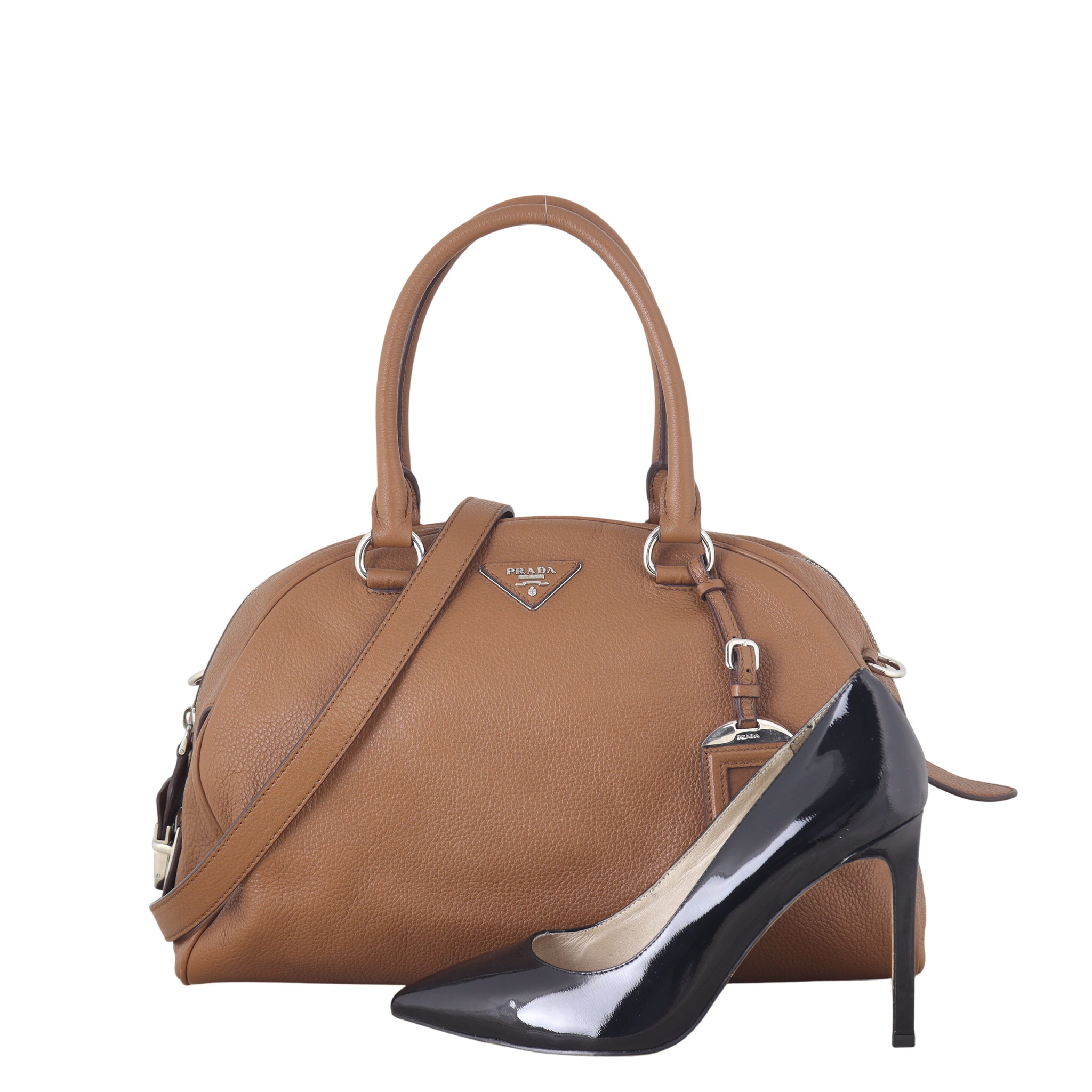 Prada Vitello Daino Bowler Bag