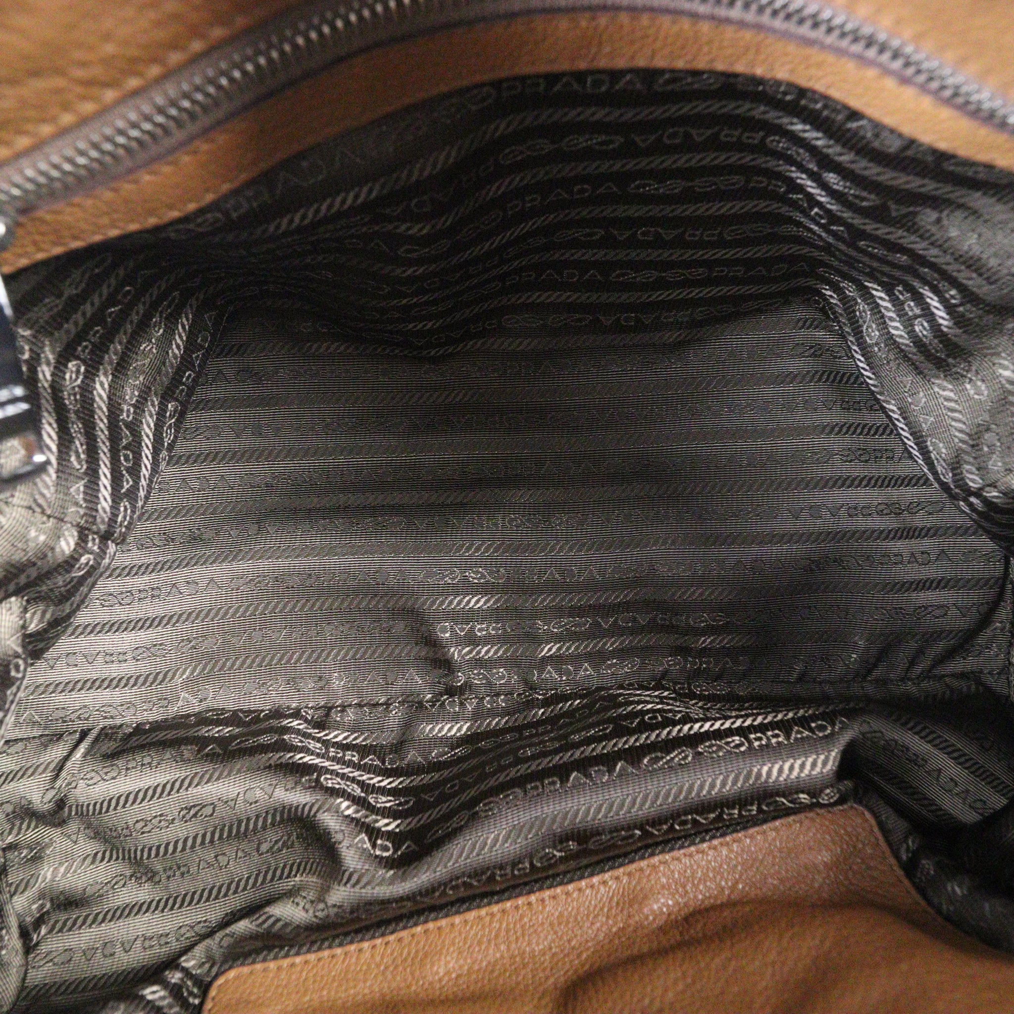 Prada Vitello Daino Bowler Bag