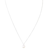 Tiffany & Co Signature Pearls Diamond 18k White Gold Pendant Necklace