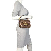 Valentino Vlogo Loco Woven Shoulder Bag