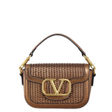 Valentino Vlogo Loco Woven Shoulder Bag