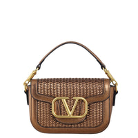 Valentino Vlogo Loco Woven Shoulder Bag
