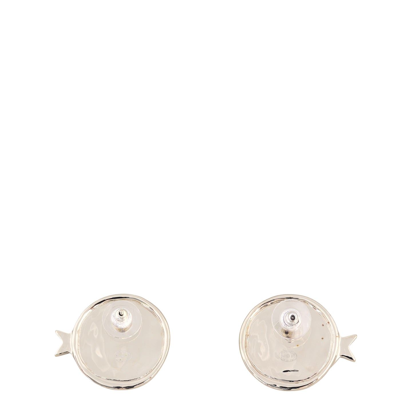 Chanel CC Star Button Earrings