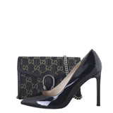 Gucci Dionysus GG Denim Chain Wallet