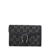 Gucci Dionysus GG Denim Chain Wallet
