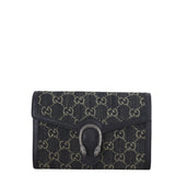 Gucci Dionysus GG Denim Chain Wallet