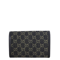 Gucci Dionysus GG Denim Chain Wallet