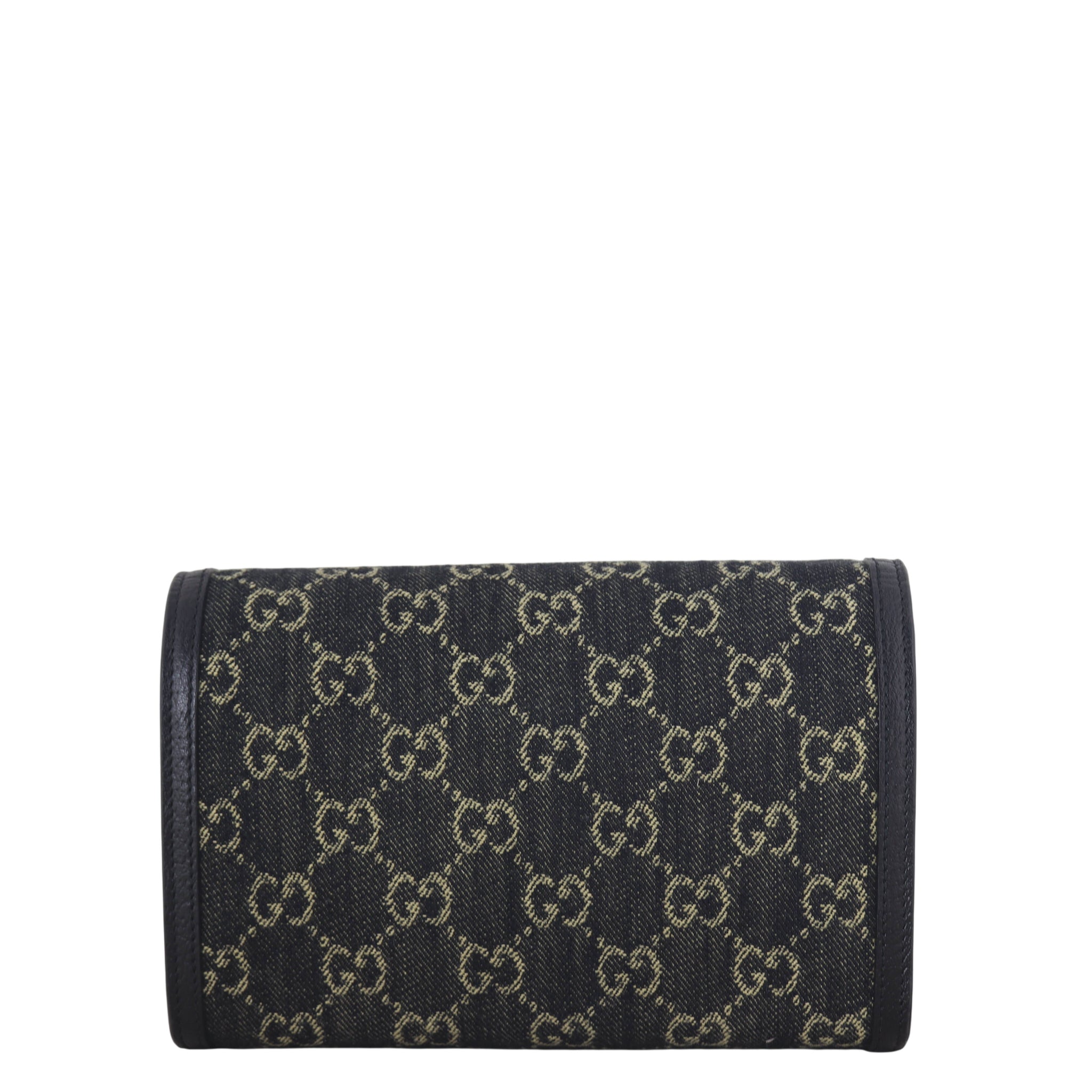 Gucci Dionysus GG Denim Chain Wallet