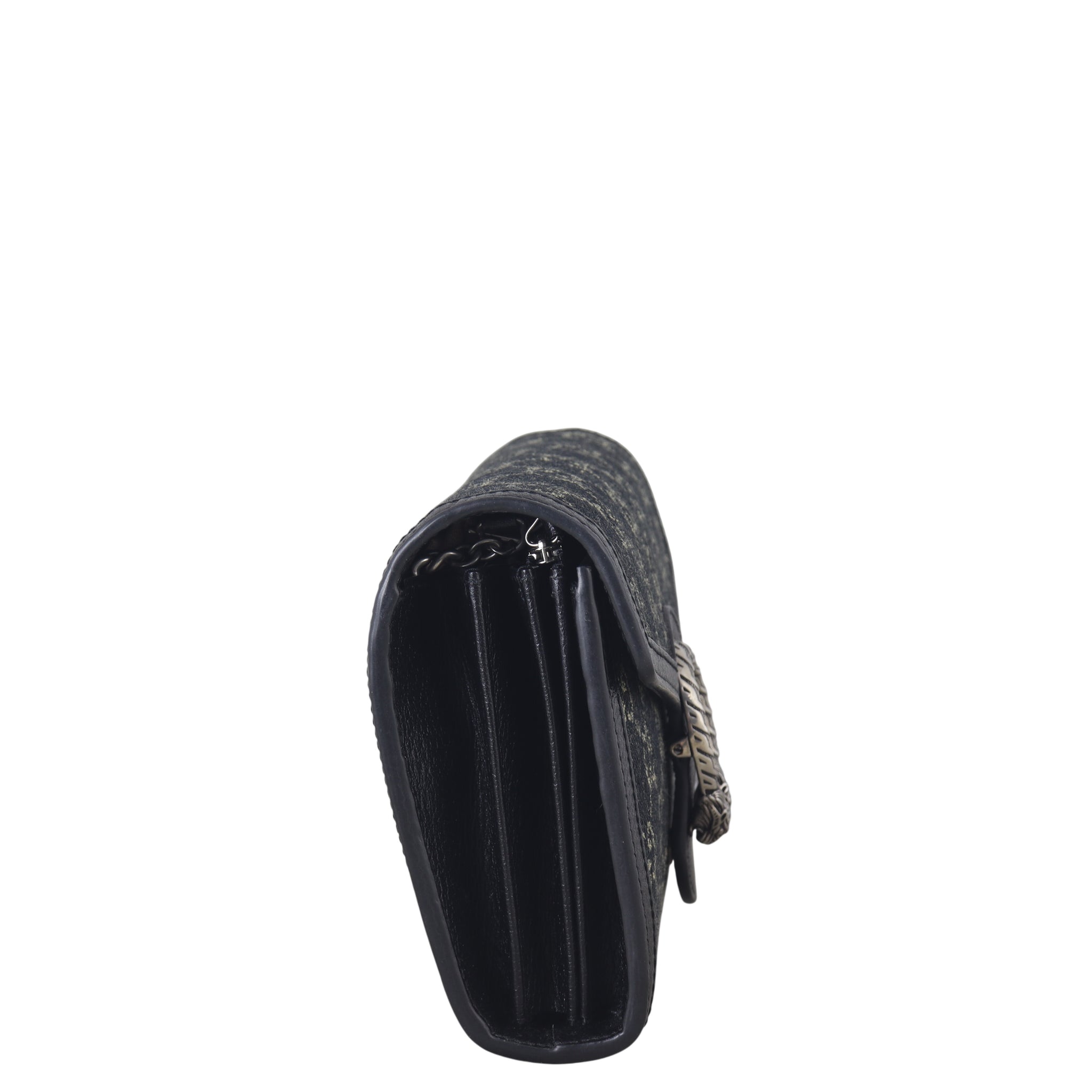 Gucci Dionysus GG Denim Chain Wallet