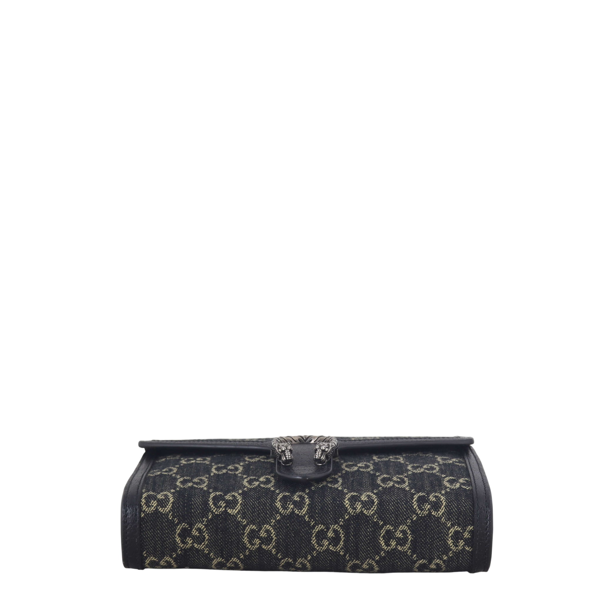 Gucci Dionysus GG Denim Chain Wallet