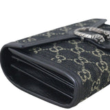 Gucci Dionysus GG Denim Chain Wallet