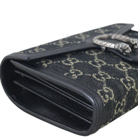 Gucci Dionysus GG Denim Chain Wallet