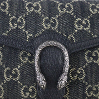Gucci Dionysus GG Denim Chain Wallet