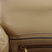 Valentino Roman Stud Shoulder Raffia Bag Medium