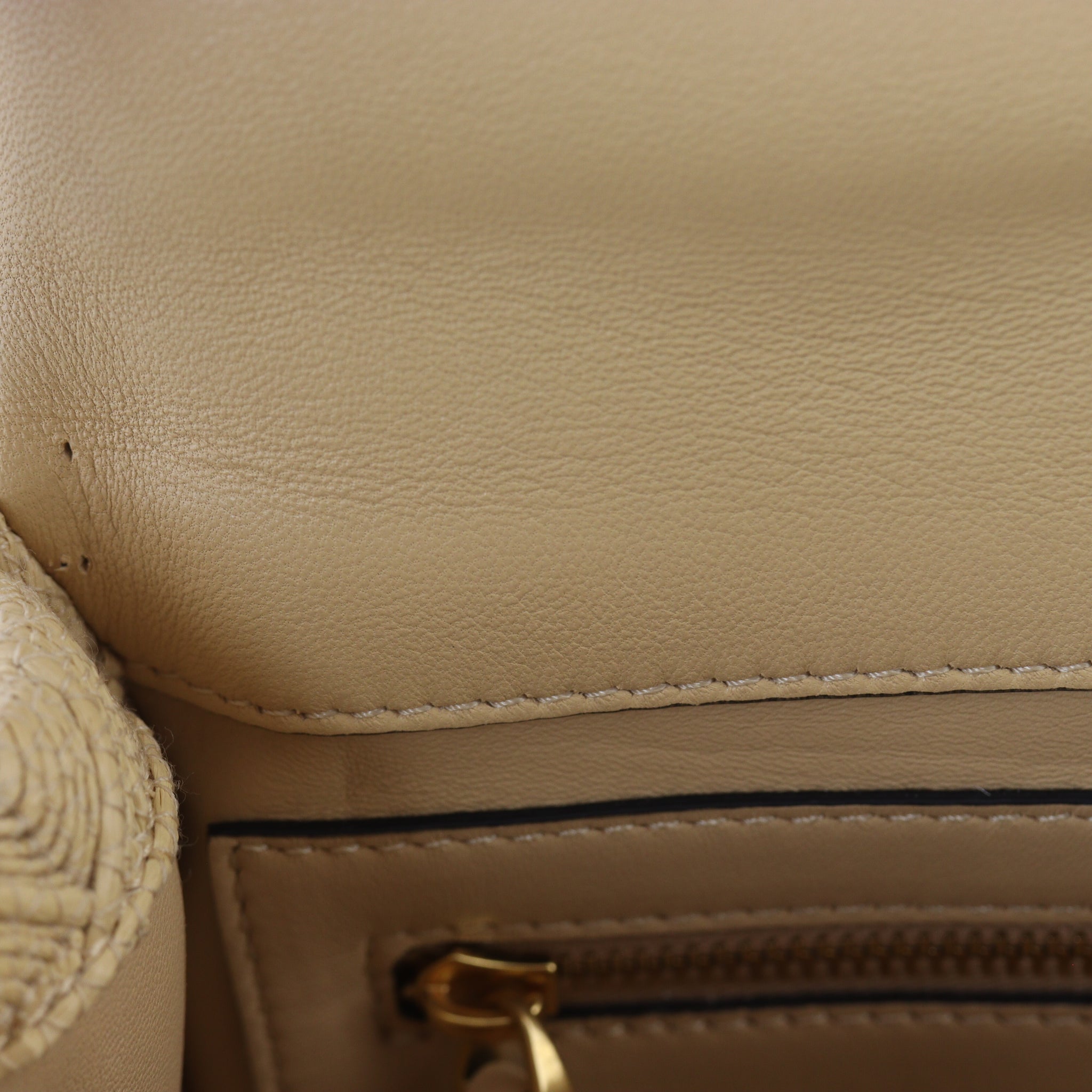 Valentino Roman Stud Shoulder Raffia Bag Medium