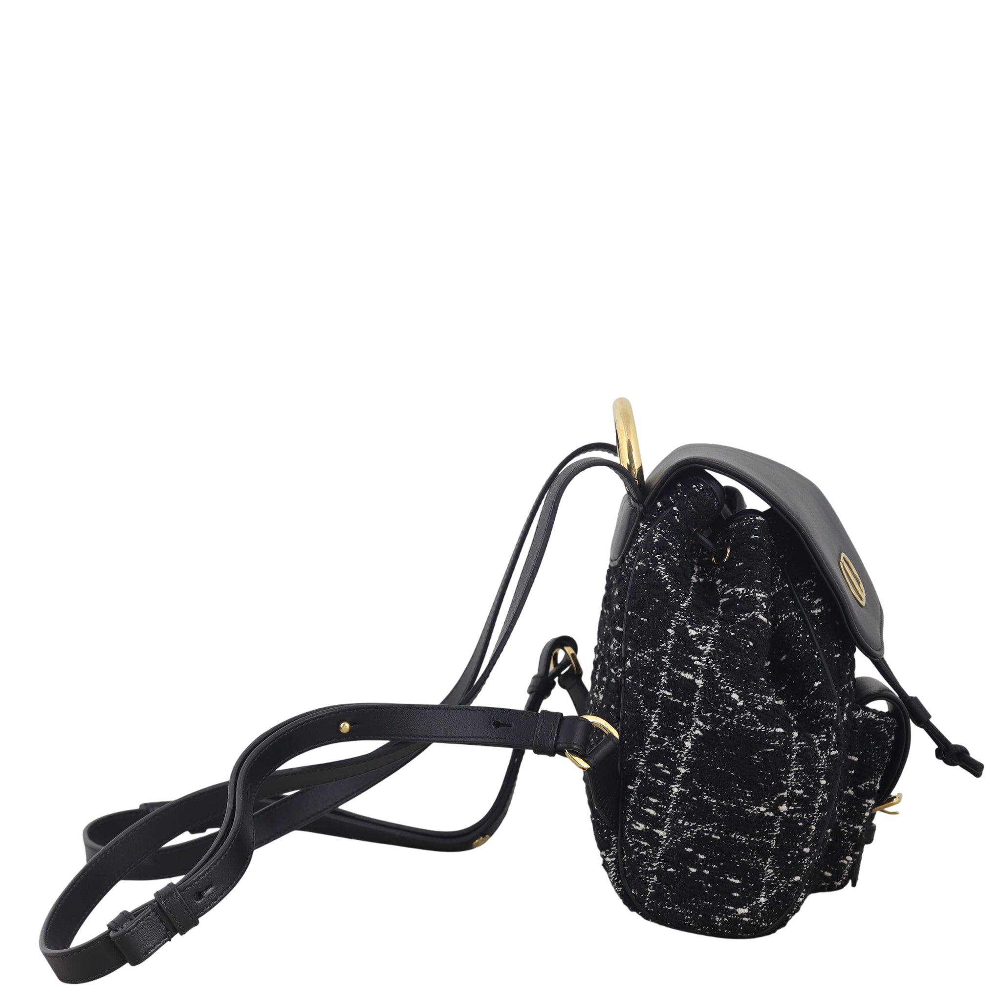 Dior Caro Backpack Small Tweed