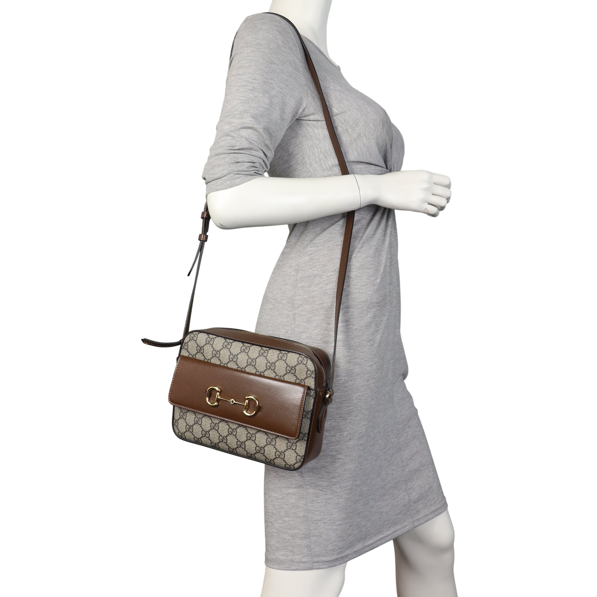 Gucci GG Supreme Horsebit 1955 Shoulder Bag Small
