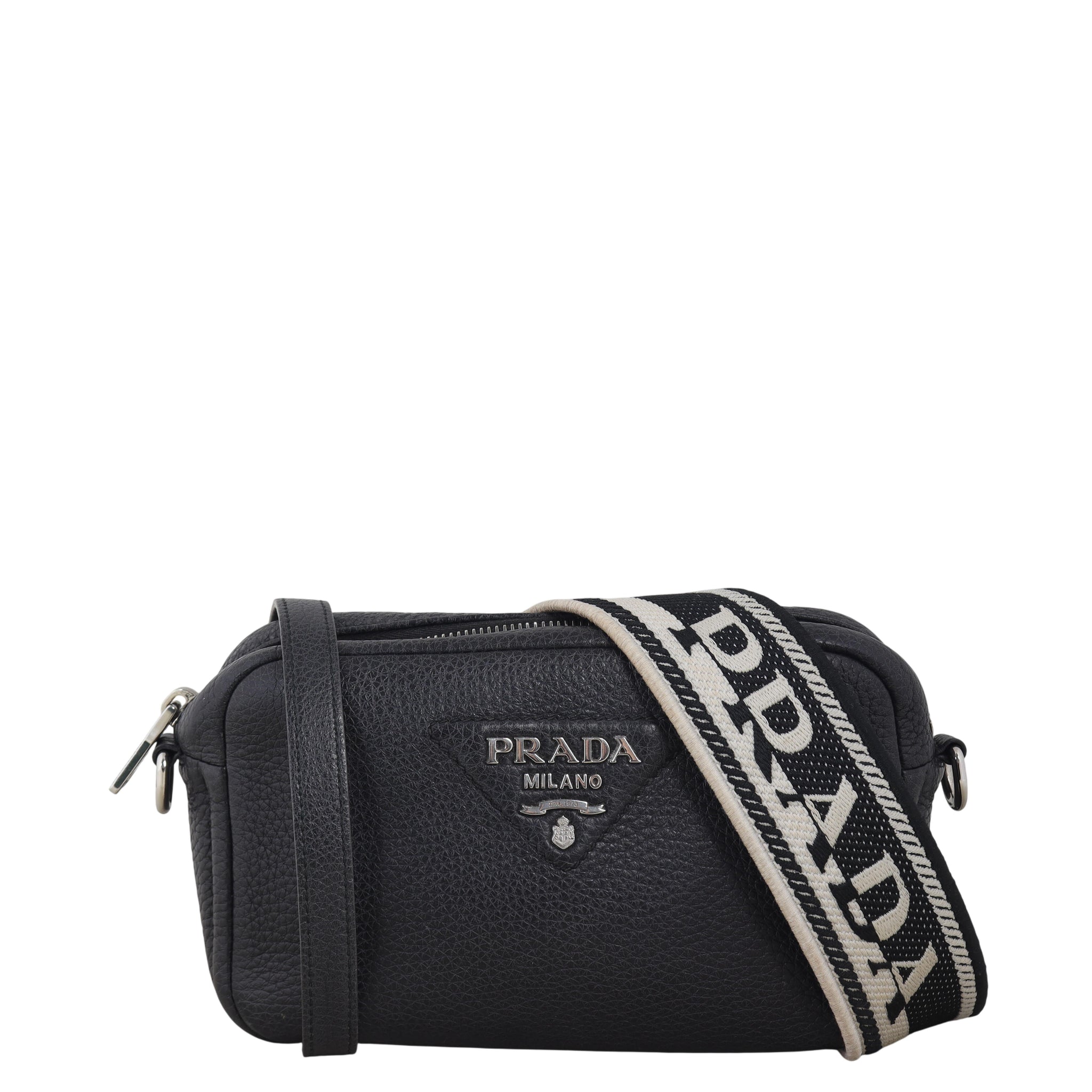 Prada Vitello Daino Zip Camera Bag