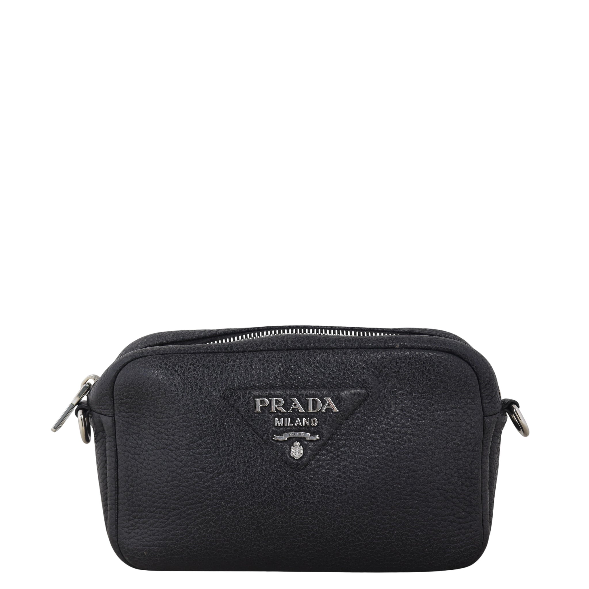Prada Vitello Daino Zip Camera Bag