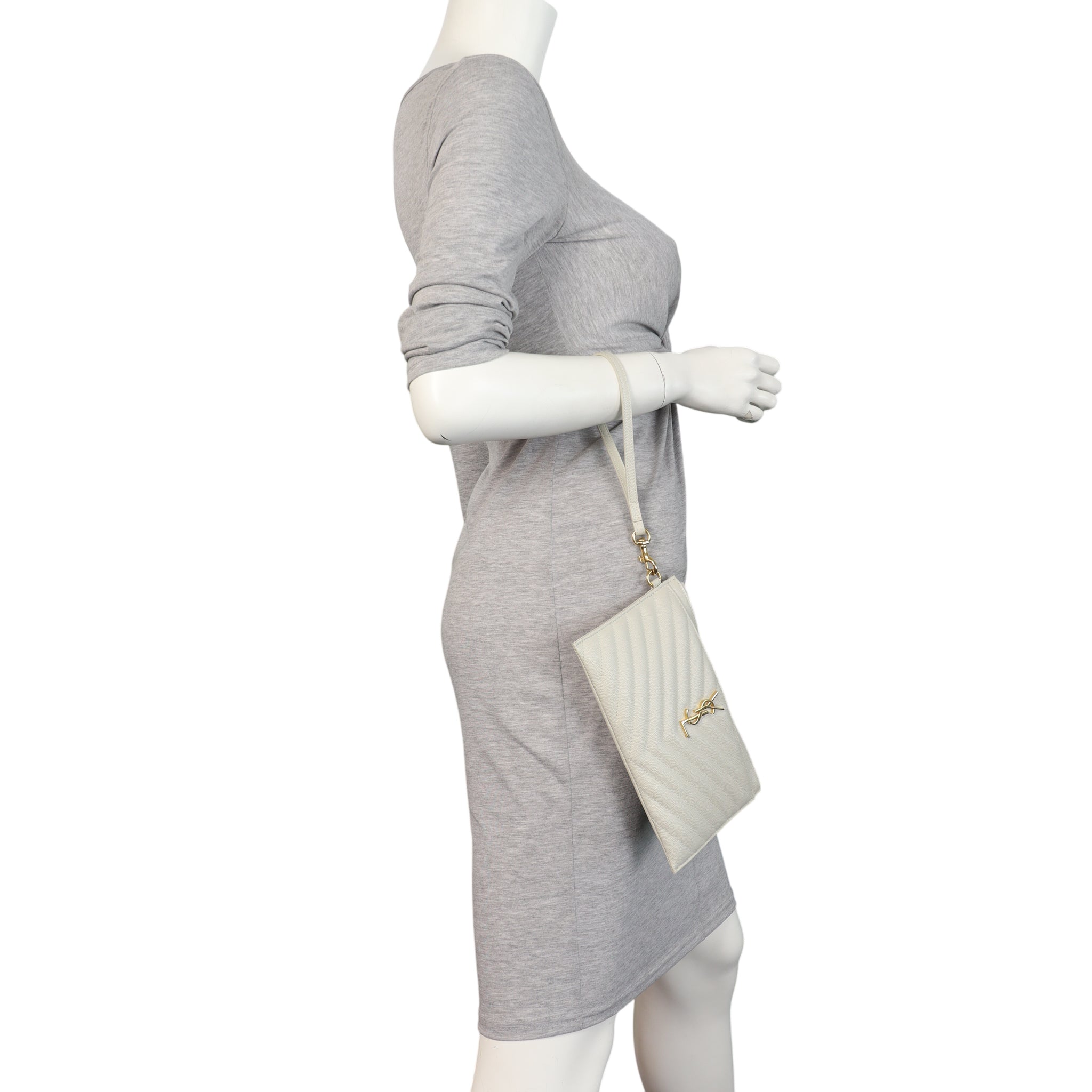 Saint Laurent Cassandre Matelasse Pouch Large