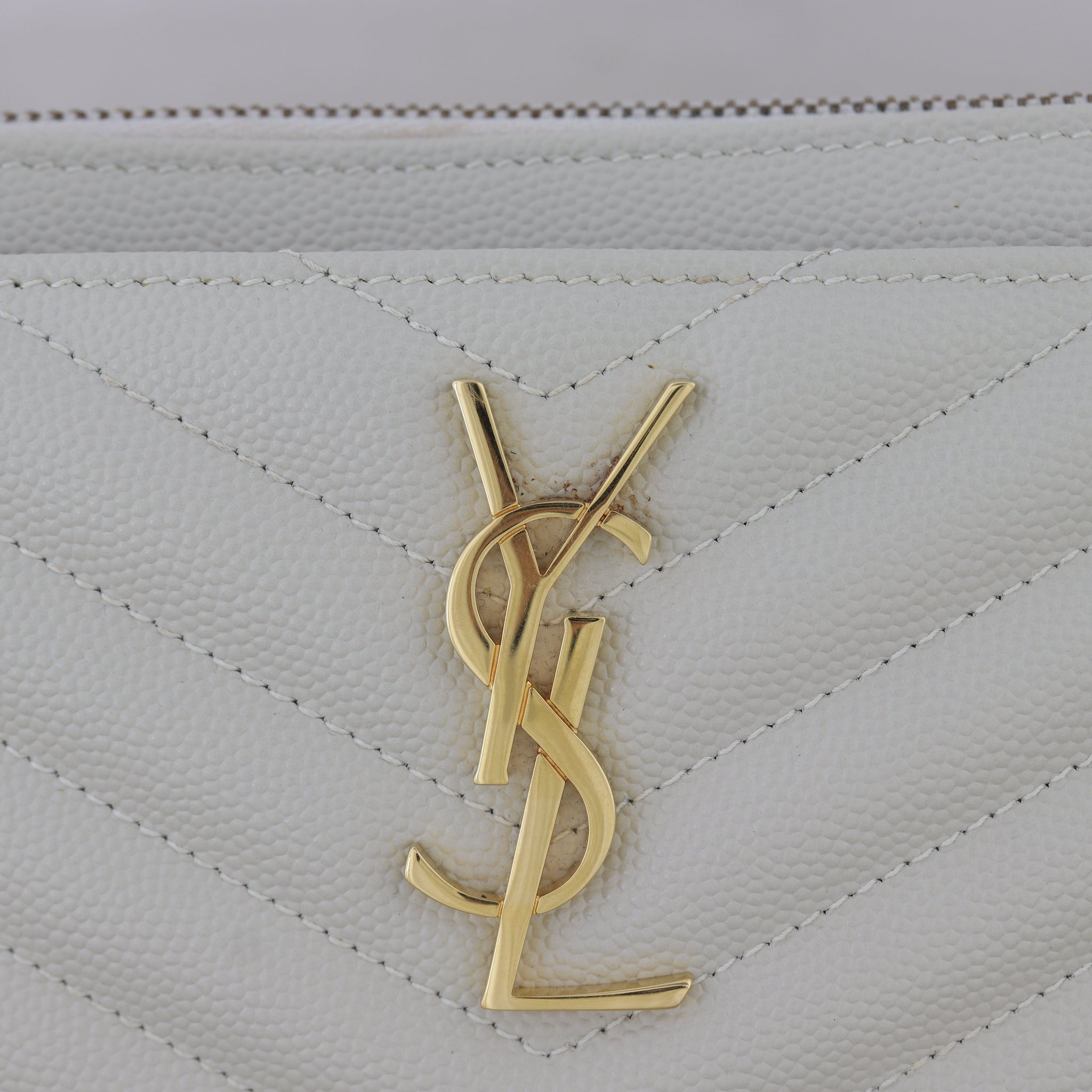 Saint Laurent Cassandre Matelasse Pouch Large