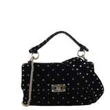Valentino Rockstud Spike Medium Shoulder Bag Velvet