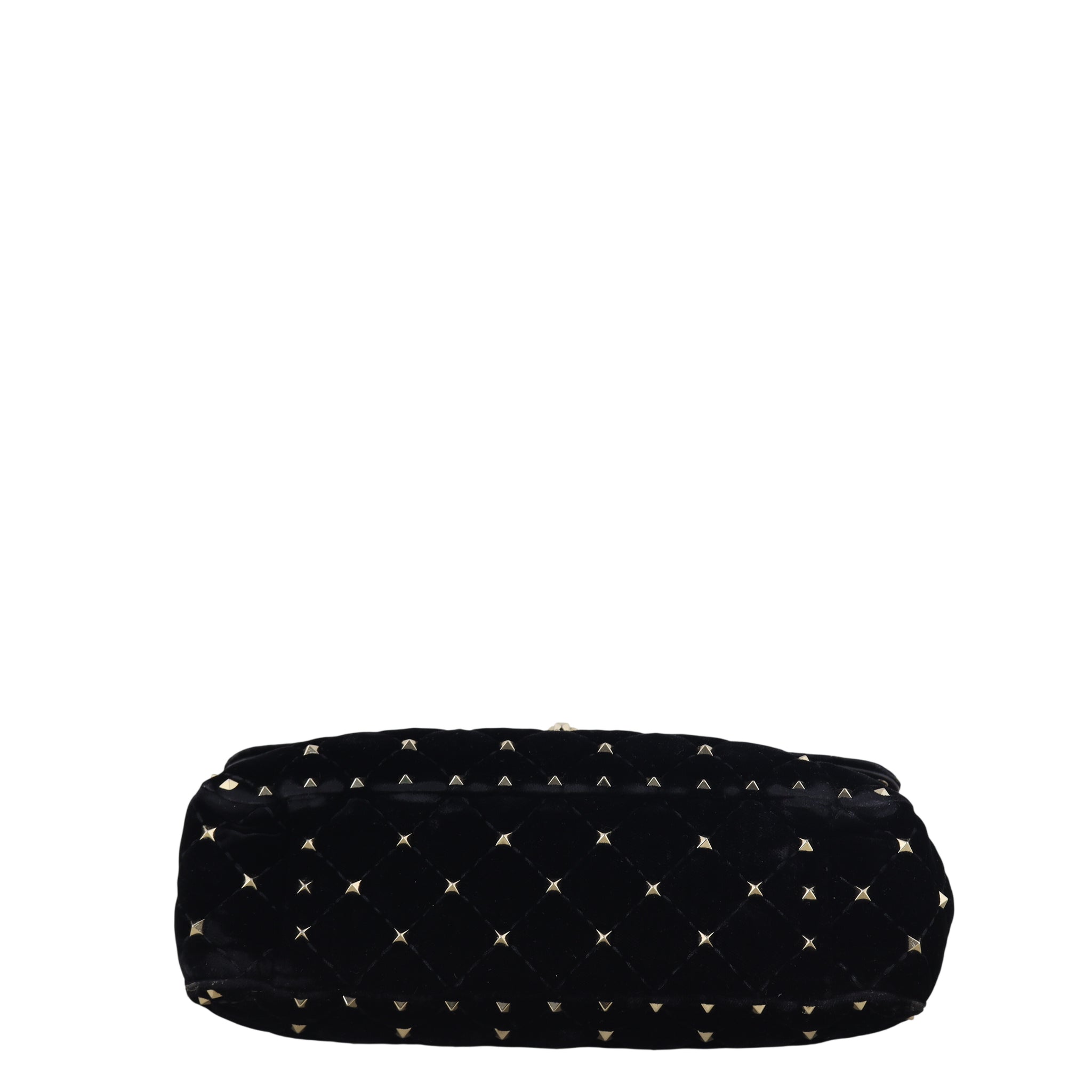 Valentino Rockstud Spike Medium Shoulder Bag Velvet