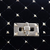 Valentino Rockstud Spike Medium Shoulder Bag Velvet