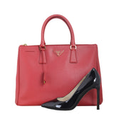 Prada Saffiano Lux Galleria Double Zip Tote Large
