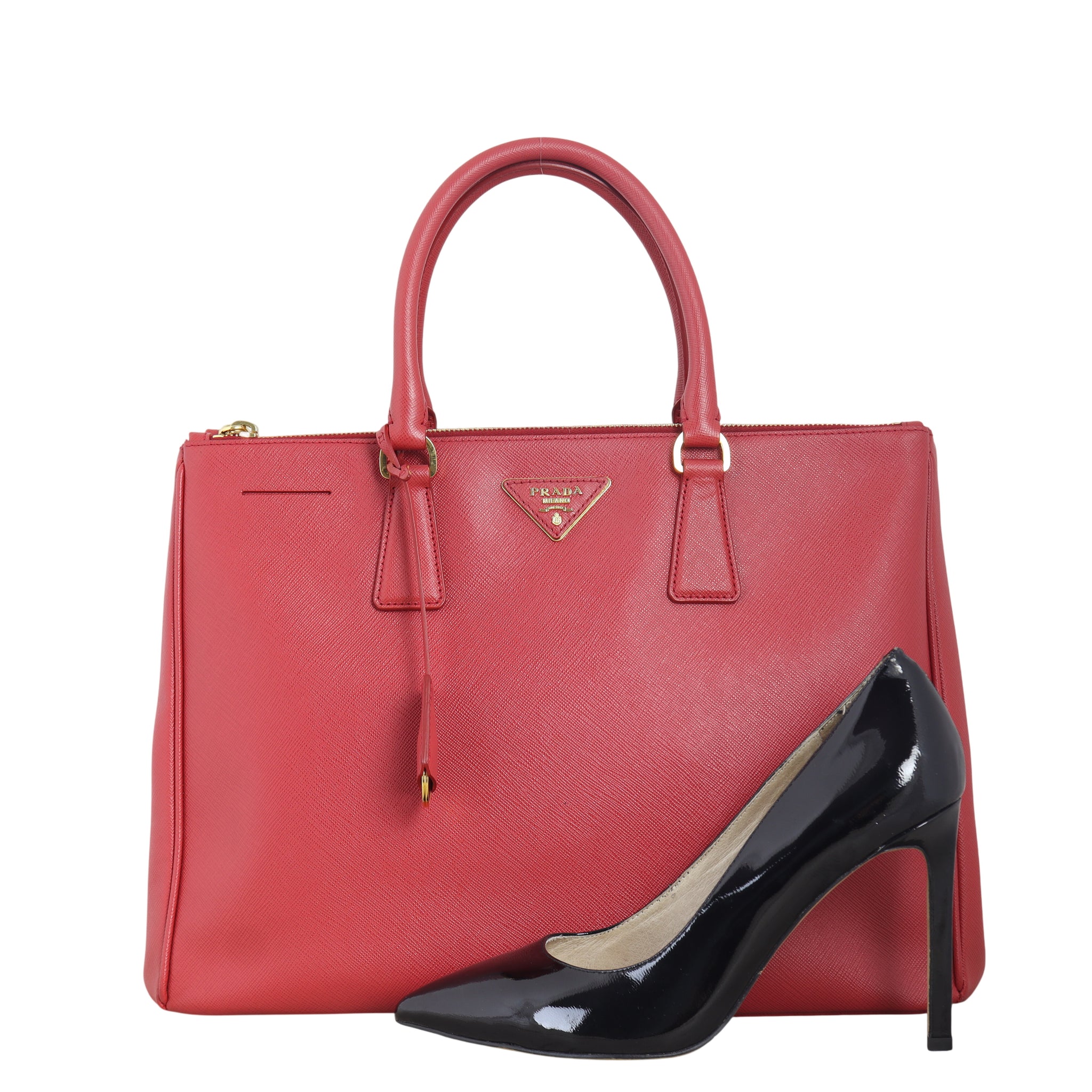 Prada Saffiano Lux Galleria Double Zip Tote Large