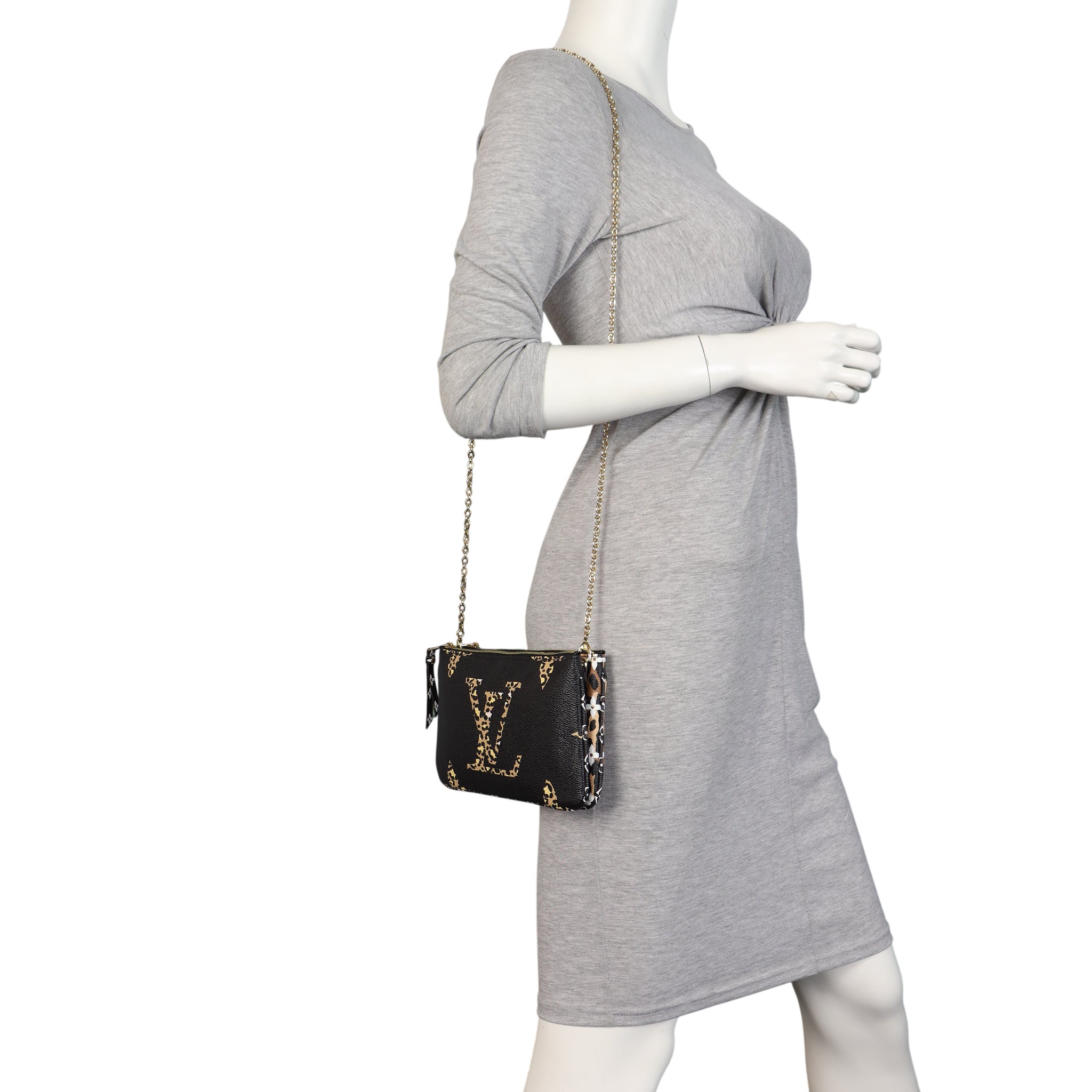 Louis Vuitton Double Zip Pochette Monogram Giant Jungle