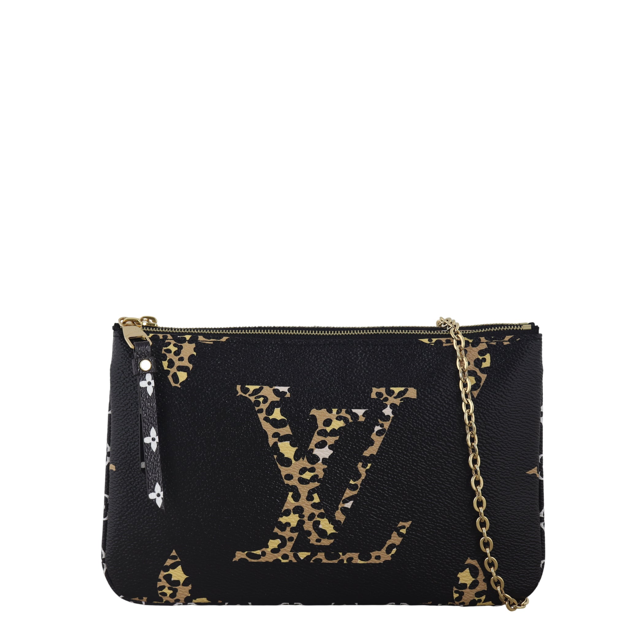 Louis Vuitton Double Zip Pochette Monogram Giant Jungle