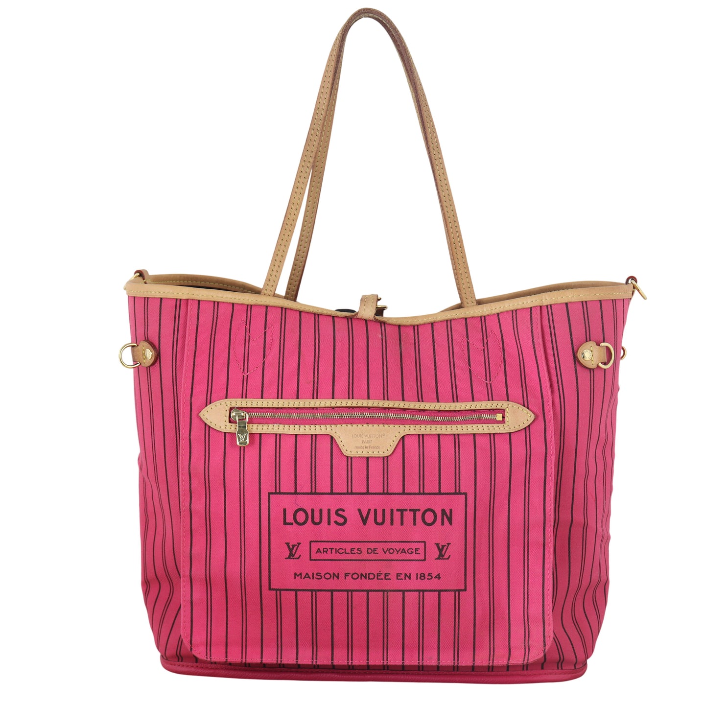 Louis Vuitton Neverfull Bandouliere Inside Out MM Monogram