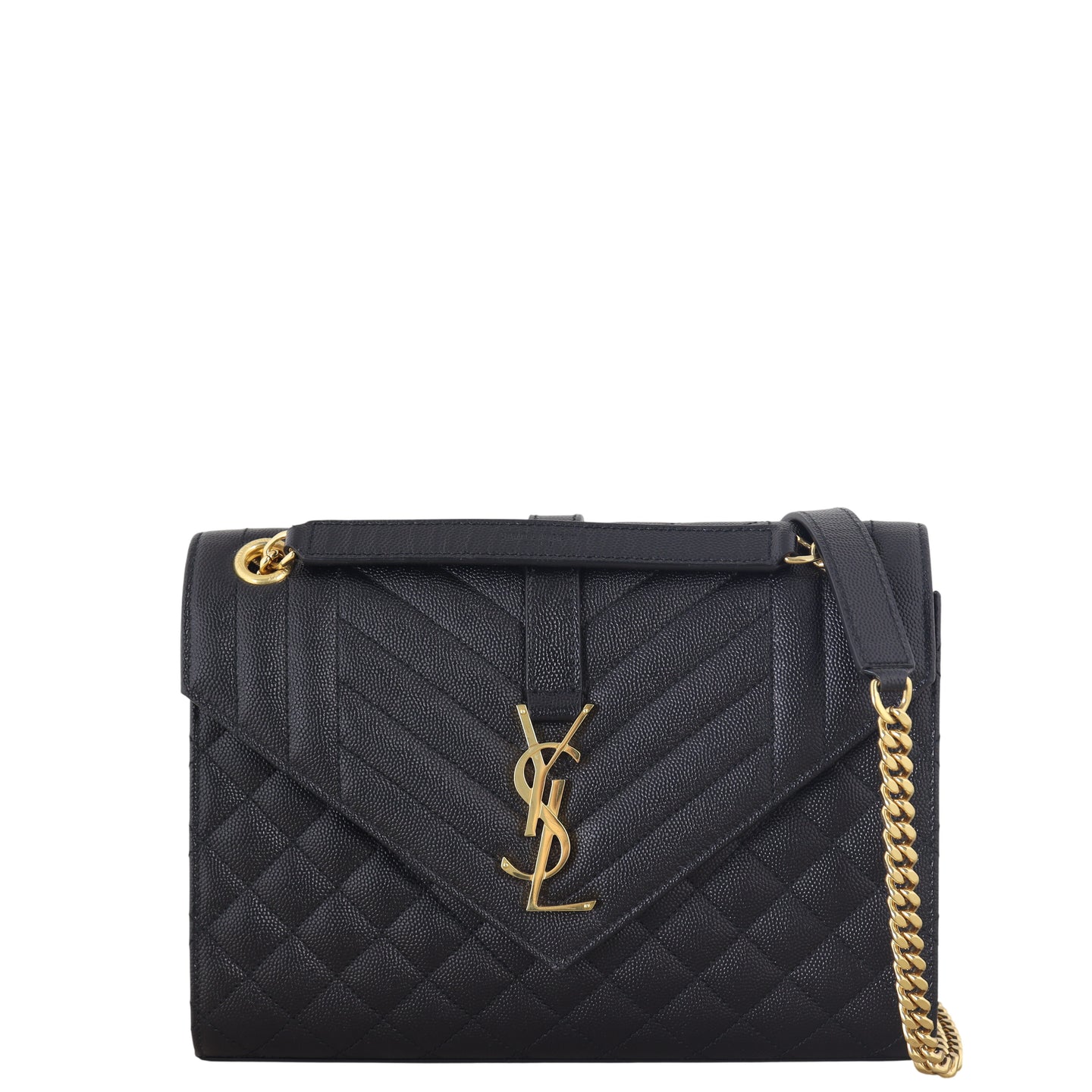 Saint Laurent Monogram Mix Matelasse Envelope Chain Bag Medium