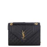 Saint Laurent Monogram Mix Matelasse Envelope Chain Bag Medium