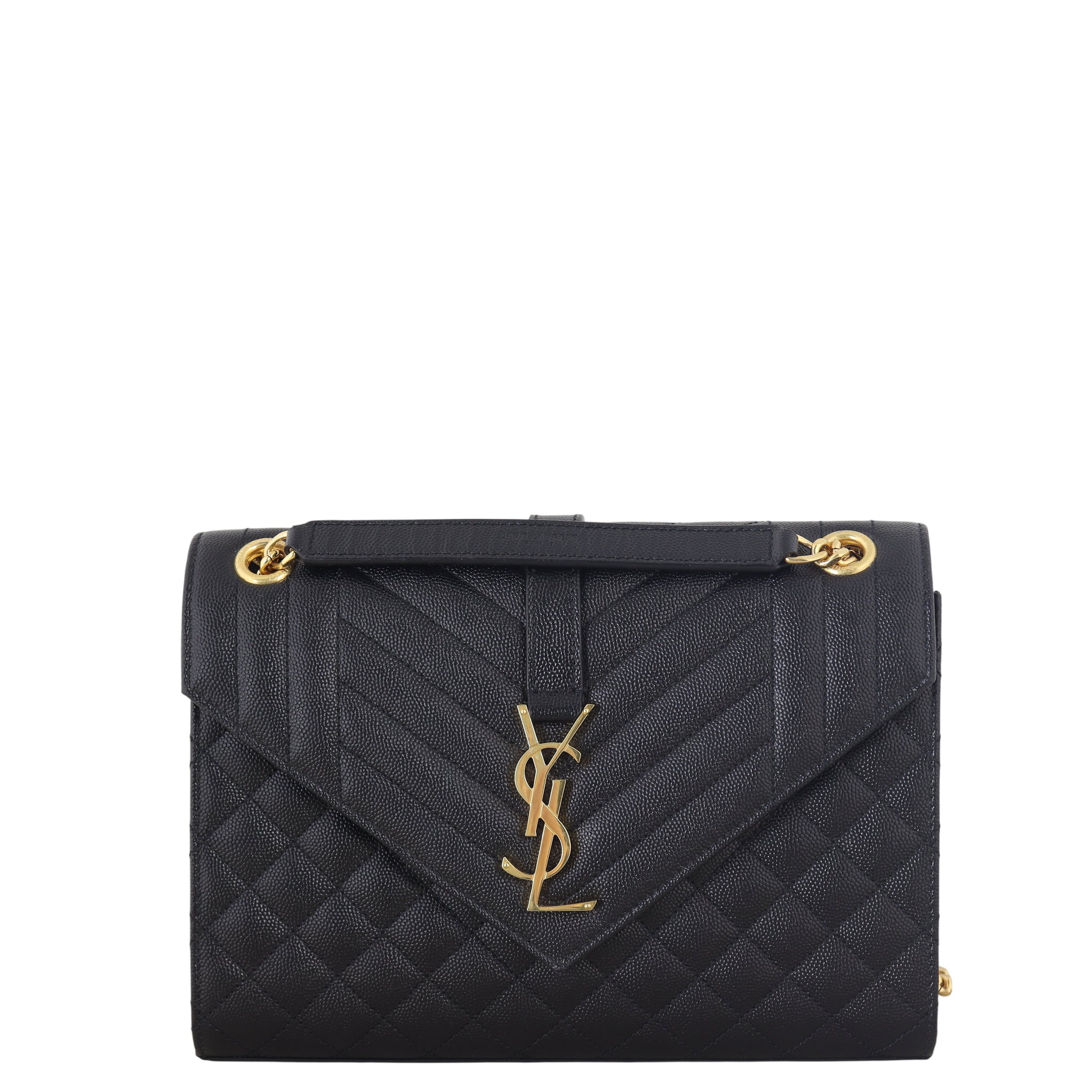 Saint Laurent Monogram Mix Matelasse Envelope Chain Bag Medium