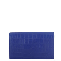 Saint Laurent Kate Clutch Croc-Embossed