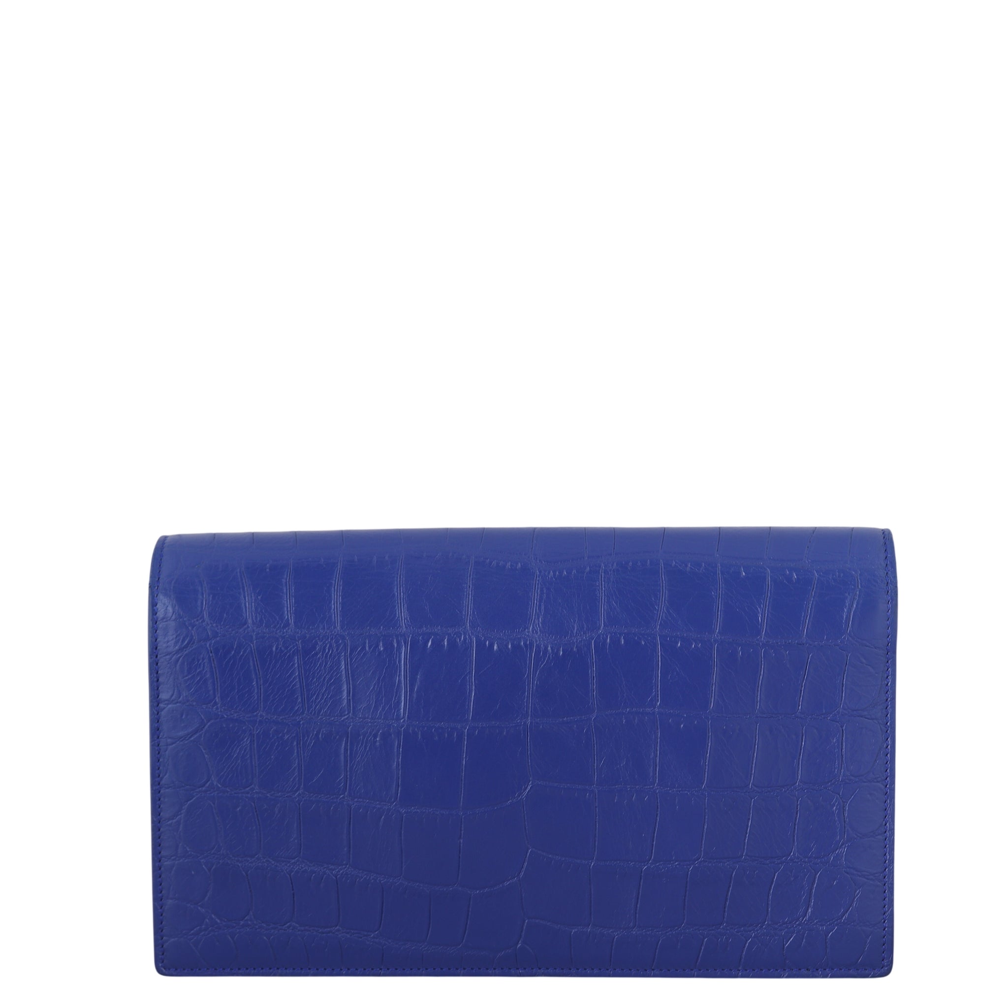 Saint Laurent Kate Clutch Croc-Embossed