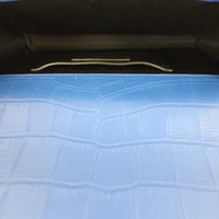 Saint Laurent Kate Clutch Croc-Embossed