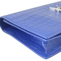 Saint Laurent Kate Clutch Croc-Embossed