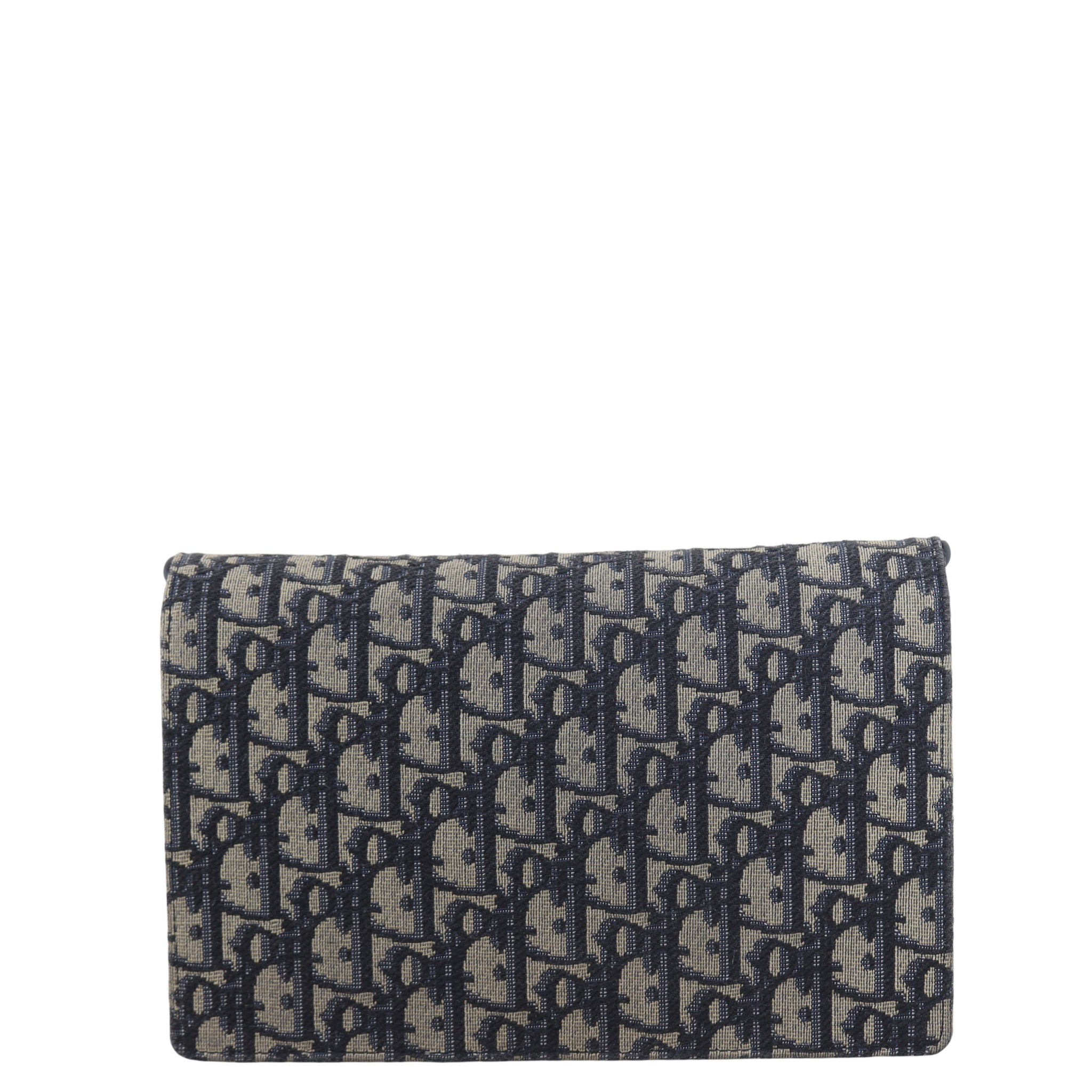 Dior Saddle Pouch Wallet on Chain Oblique