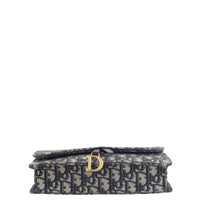 Dior Saddle Pouch Wallet on Chain Oblique