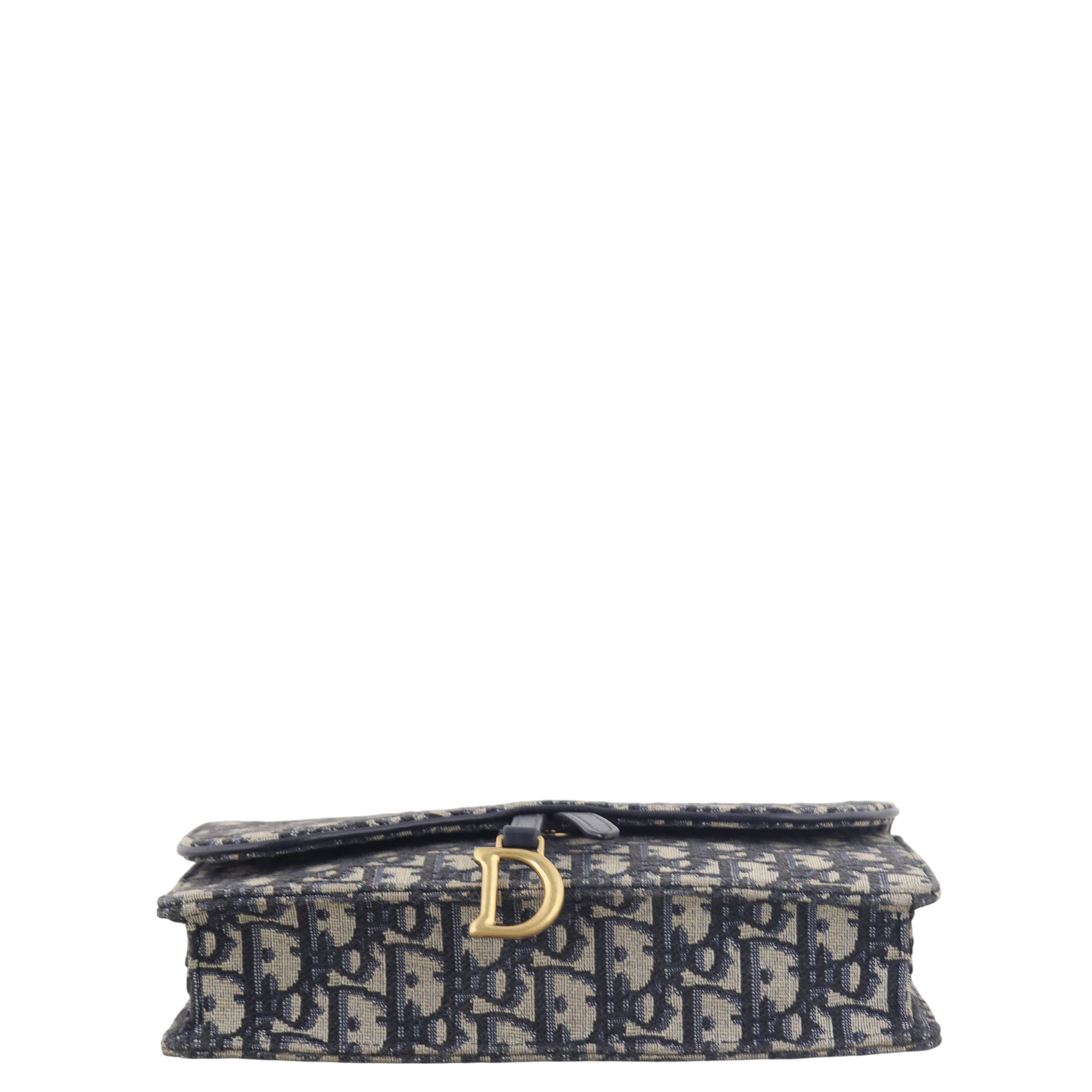 Dior Saddle Pouch Wallet on Chain Oblique